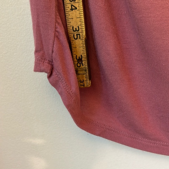 Feathers Maternity Dresses knit comfy set of 2 military green and mauve EUC - Picture 4 of 15